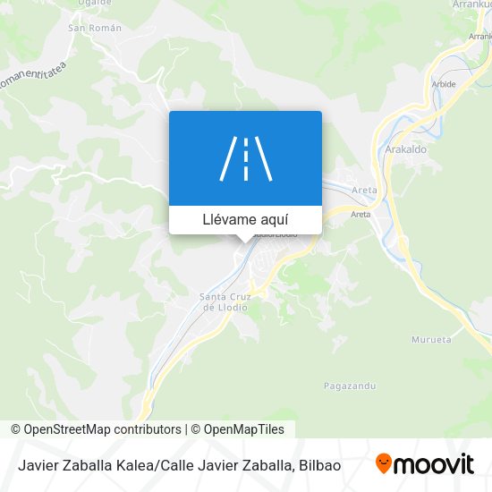 Mapa Javier Zaballa Kalea / Calle Javier Zaballa