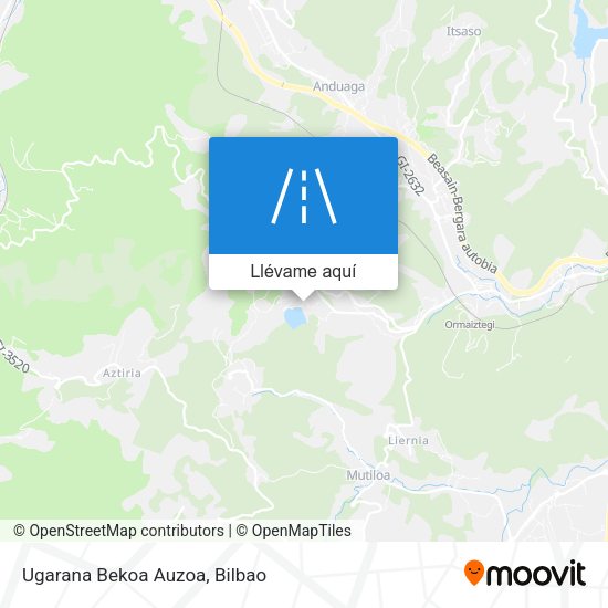 Mapa Ugarana Bekoa Auzoa