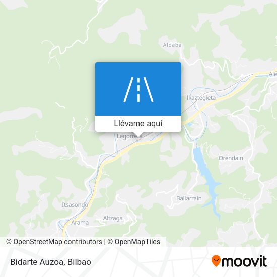 Mapa Bidarte Auzoa
