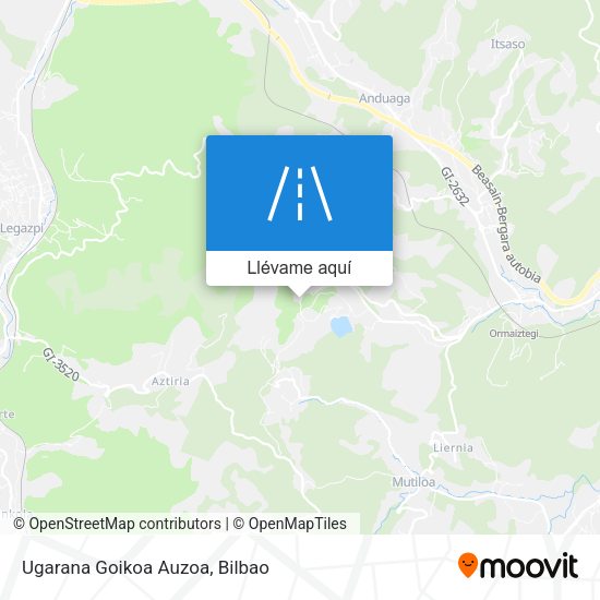 Mapa Ugarana Goikoa Auzoa