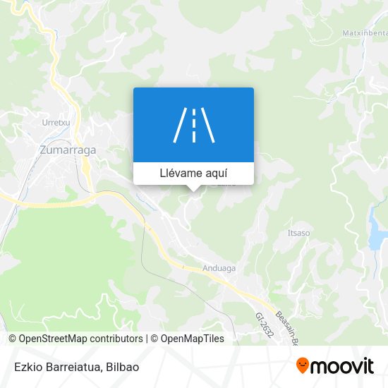 Mapa Ezkio Barreiatua