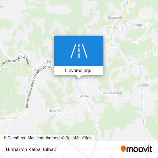 Mapa Hiribarren Kalea