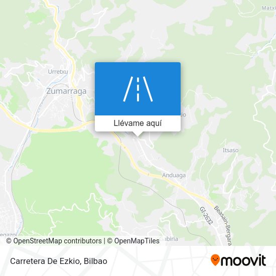 Mapa Carretera De Ezkio
