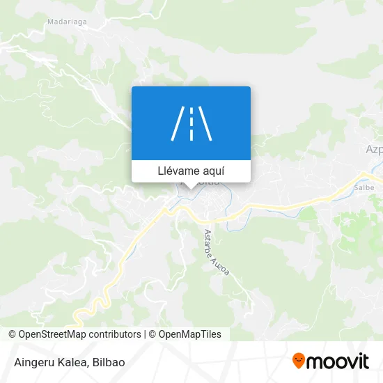 Mapa Aingeru Kalea