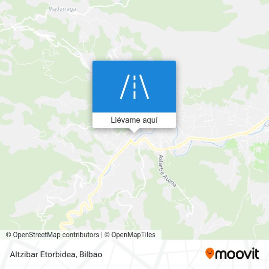 Mapa Altzibar Etorbidea