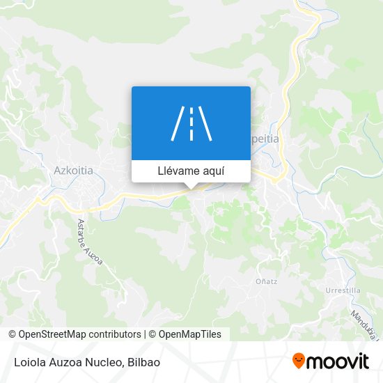 Mapa Loiola Auzoa Nucleo