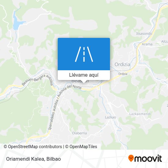 Mapa Oriamendi Kalea
