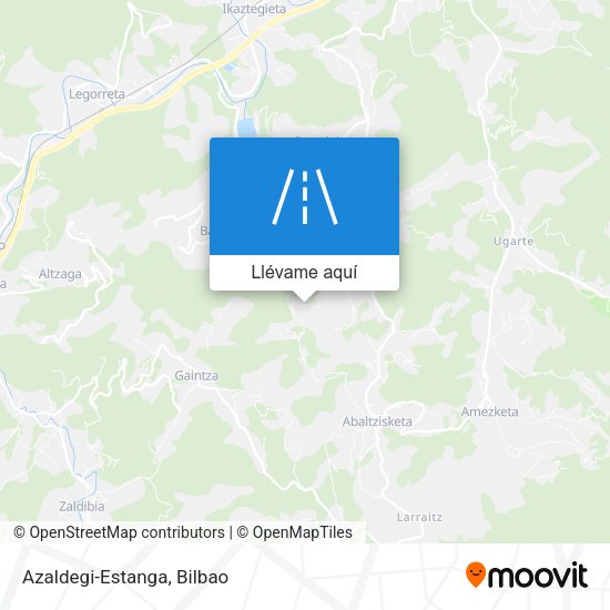 Mapa Azaldegi-Estanga