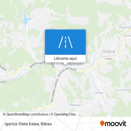 Mapa Igartza Oleta Kalea
