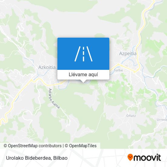 Mapa Urolako Bideberdea