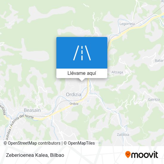 Mapa Zeberioenea Kalea