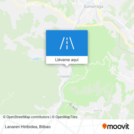Mapa Lanaren Hiribidea