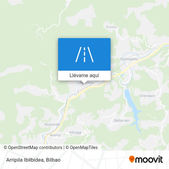 Mapa Arripila Ibilbidea