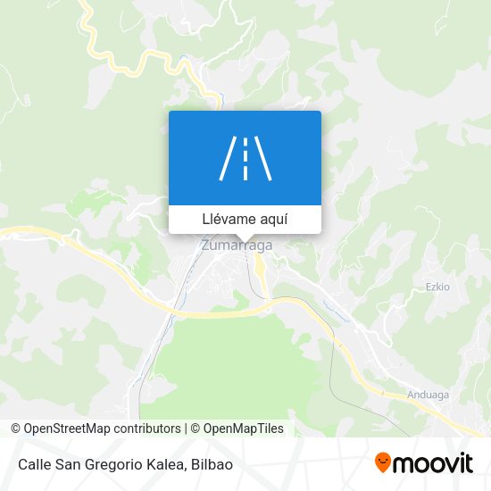 Mapa Calle San Gregorio Kalea