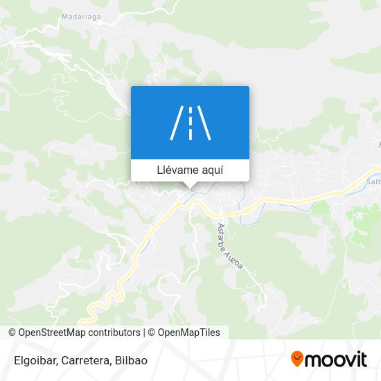 Mapa Elgoibar, Carretera