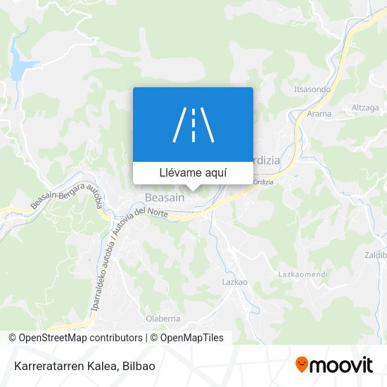 Mapa Karreratarren Kalea