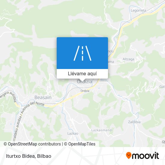 Mapa Iturtxo Bidea