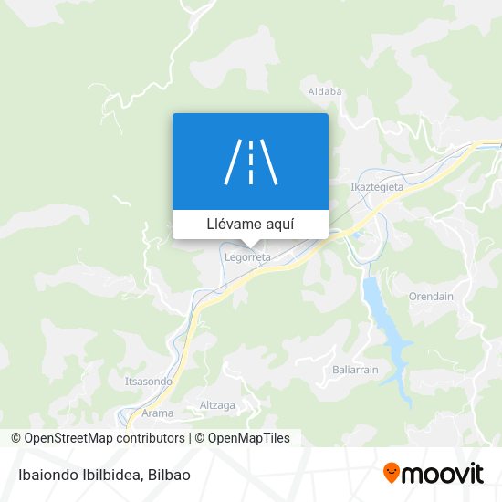 Mapa Ibaiondo Ibilbidea