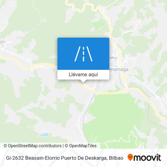 Mapa Gi-2632 Beasain-Elorrio Puerto De Deskarga