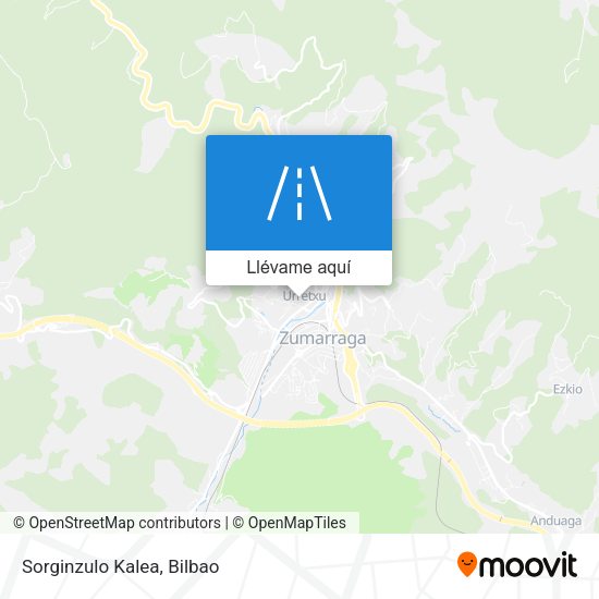 Mapa Sorginzulo Kalea