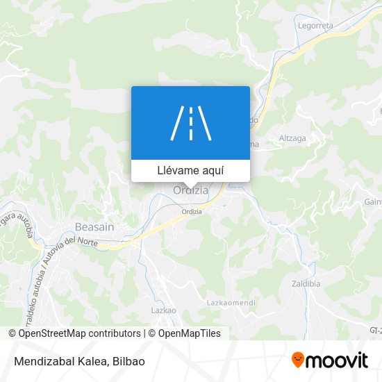 Mapa Mendizabal Kalea