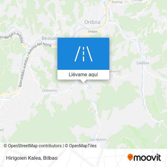 Mapa Hirigoien Kalea