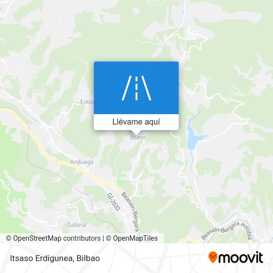 Mapa Itsaso Erdigunea