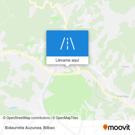 Mapa Bidaurreta Auzunea