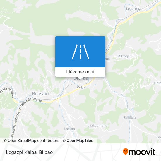 Mapa Legazpi Kalea