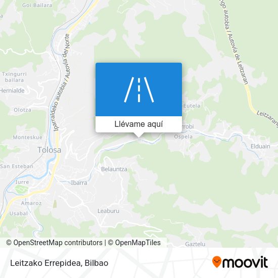 Mapa Leitzako Errepidea