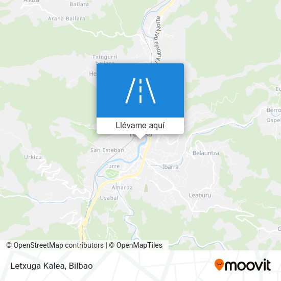Mapa Letxuga Kalea