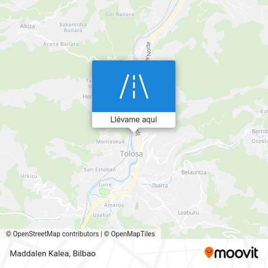 Mapa Maddalen Kalea