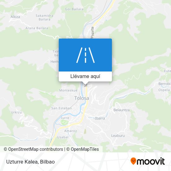 Mapa Uzturre Kalea