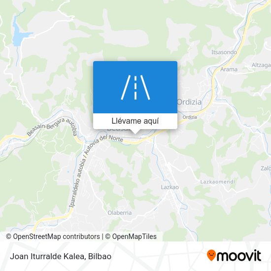 Mapa Joan Iturralde Kalea