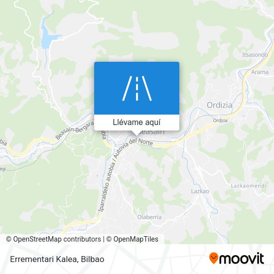 Mapa Errementari Kalea
