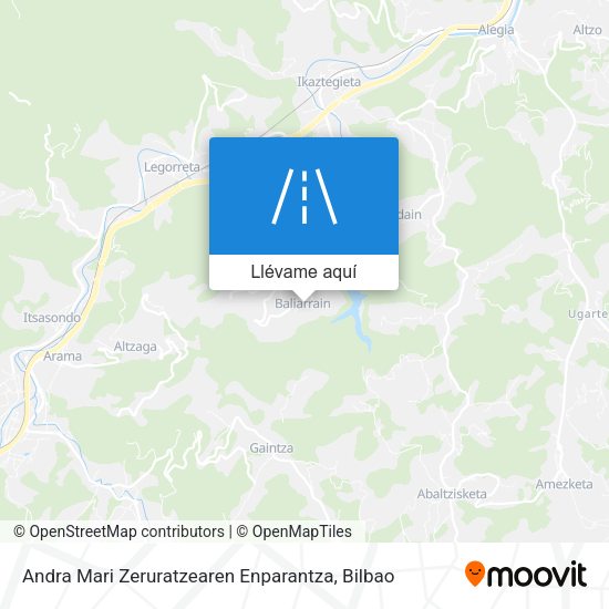 Mapa Andra Mari Zeruratzearen Enparantza