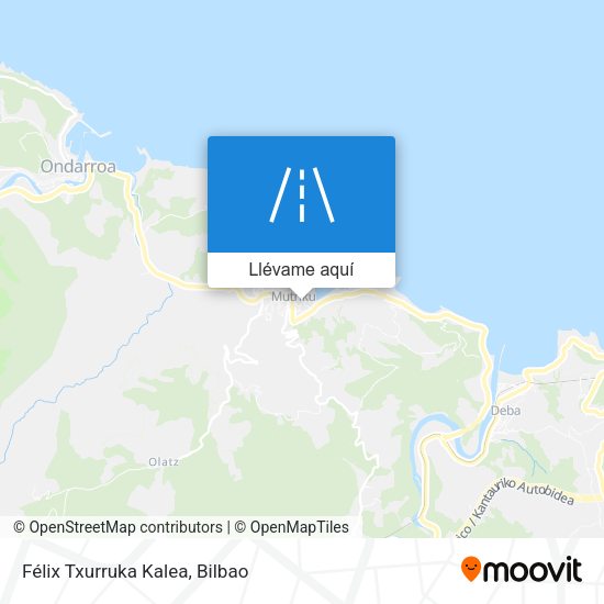 Mapa Félix Txurruka Kalea