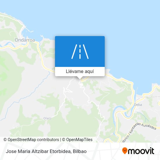 Mapa Jose Maria Altzibar Etorbidea