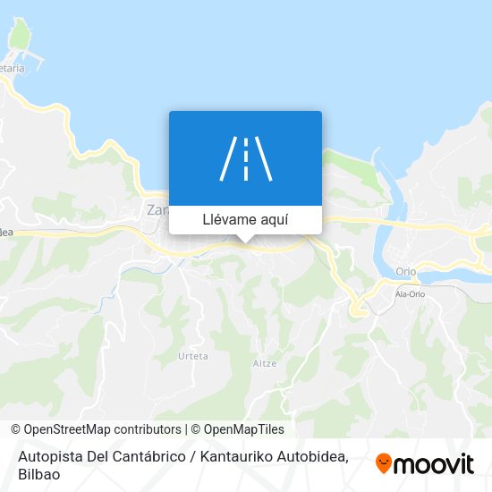 Mapa Autopista Del Cantábrico / Kantauriko Autobidea
