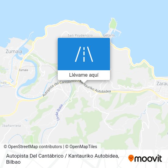 Mapa Autopista Del Cantábrico / Kantauriko Autobidea