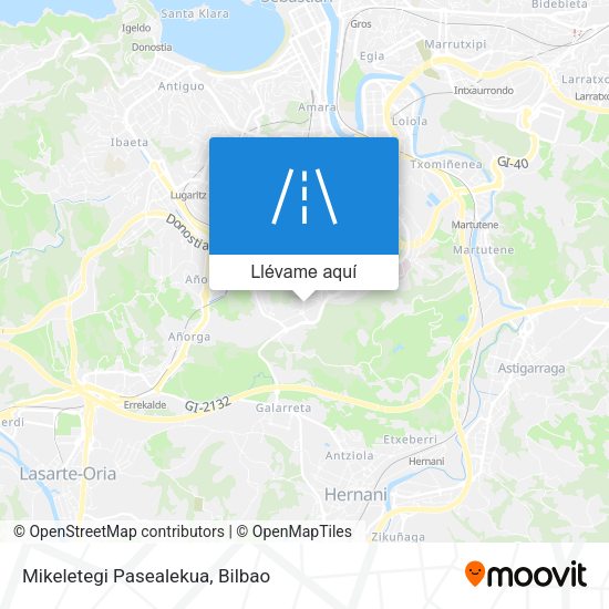 Mapa Mikeletegi Pasealekua