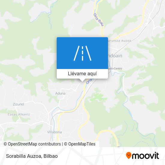 Mapa Sorabilla Auzoa