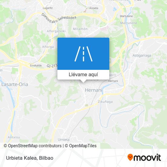 Mapa Urbieta Kalea