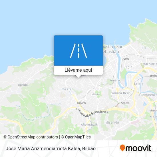 Mapa José María Arizmendiarrieta Kalea