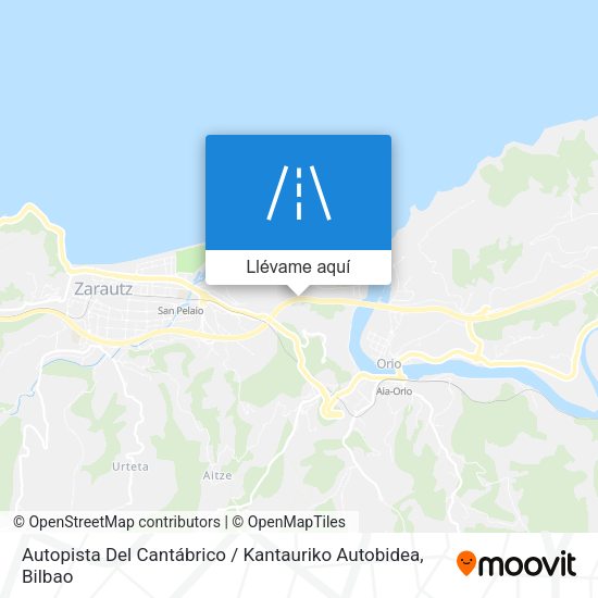 Mapa Autopista Del Cantábrico / Kantauriko Autobidea