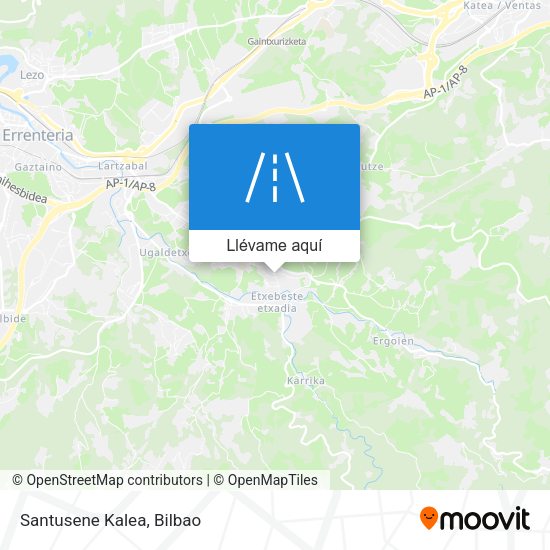 Mapa Santusene Kalea