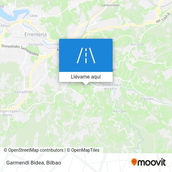 Mapa Garmendi Bidea
