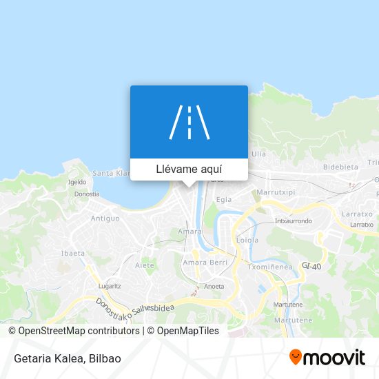 Mapa Getaria Kalea