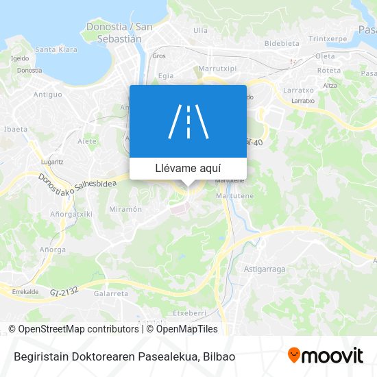 Mapa Begiristain Doktorearen Pasealekua