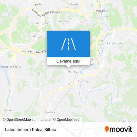 Mapa Latxunbeberri Kalea